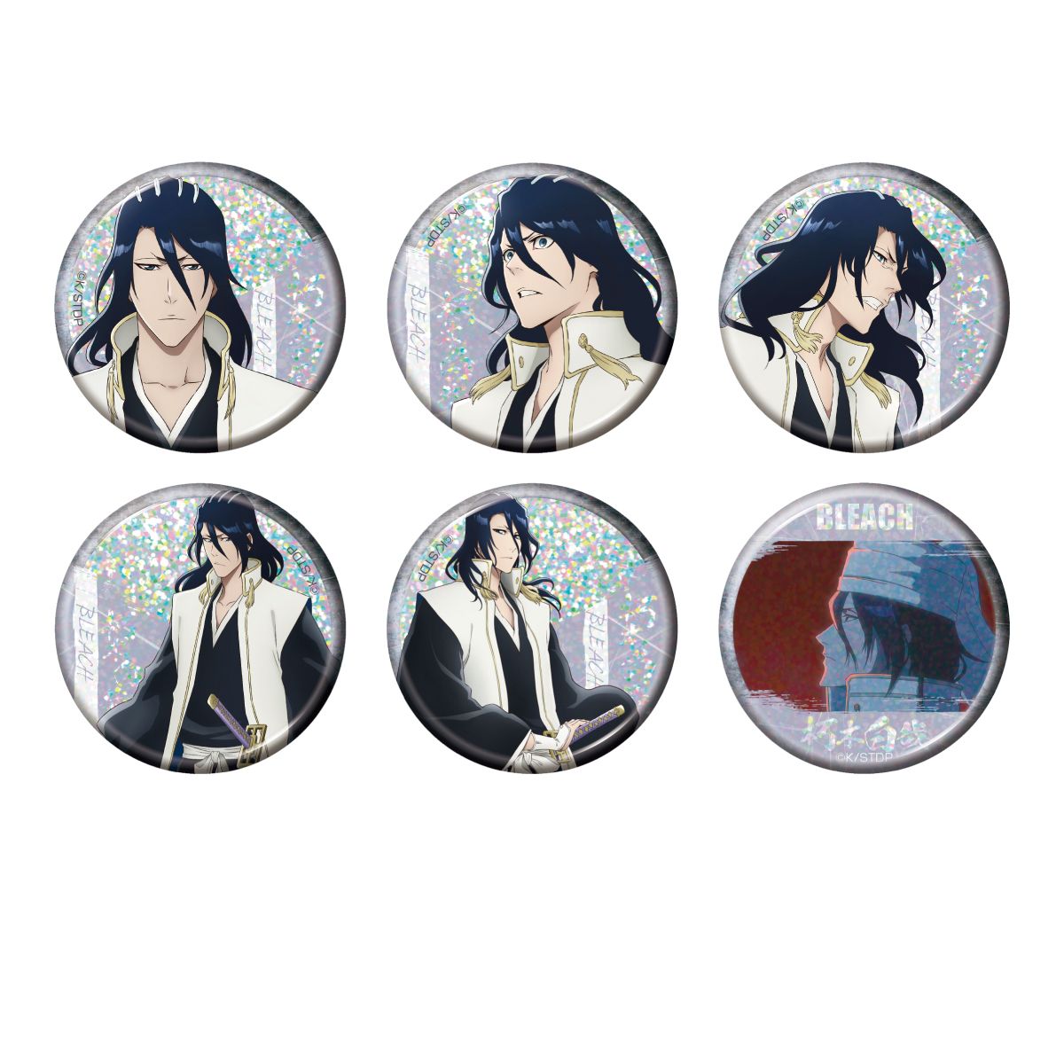 BellFine ベルファイン『BLEACH 千年血戦篇』トレーディング ホログラム缶バッジ 朽木白哉